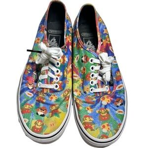 Vans Authentic x Nintendo Super Mario Bros Pixelated Low Top Sneakers Shoes, 8